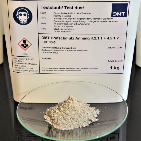 DMT Test dirt ECE R45 Annex 4 2.1.1 + 2.1.2